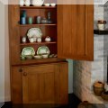 F17. Stepback cupboard. 79”h x 37”w x 17.5”d 
